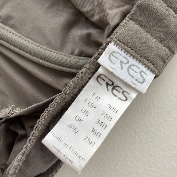 ERES NEW Charcoal Grey soft Soyeuse jersey bra 34B - Picture 5 of 5